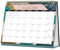 Tischkalender 2025-2026 - Kalender 2025-2026 von Juli 2025 bis Dezember 2026, Laufende wöchentliche Memo-Seite, 25,3 x 20,5 x 7,8 cm, Heimstudium, Büro, dreifarbig