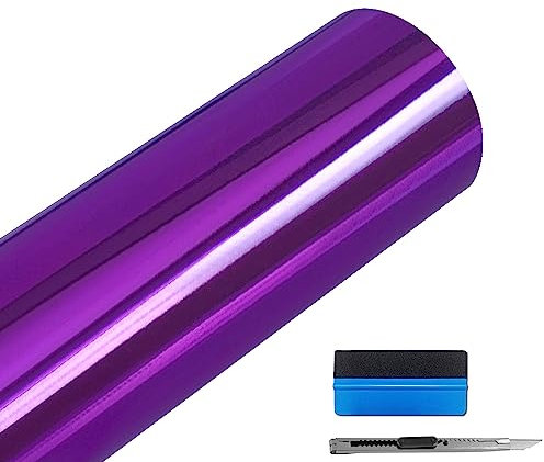 NewL Glänzende Spiegel-Chrom-Vinylfolie Folie Folie Aufkleber blasenfrei DIY Auto Fahrrad Motorkarosserieabdeckung Selbstklebend Wrapping Film