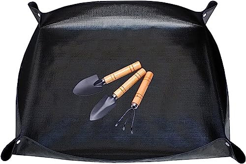 伟 祥 Planta Repotting Mat para Interior, PE Planta Plegable jardín Mat, Interior trasplante plantación Lona Mat para riego Cambio Suelo Accesorios interior-100x150cm