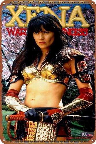 Xena: Warrior Princess Poster, Metallschild, Blechschild, Vintage, Metall, Pub, Club, Café, Bar, Zuhause, Wandkunst, Dekoration, Poster, Retro, 20,3 x 30,5 cm