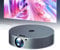 QIeAny 4K Home Projectors, Wifi Projector, 1920 * 1080 Resolving Power+850ANSI Lumens(Daytime Bright) Stereoscopic 3D Surround Sound/AI Voice Remote Control, Low Noise,Black