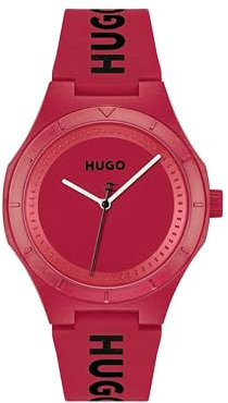 HUGO Analog Quarzuhr für Herren Kollektion #LIT for HIM mit Silikonarmband