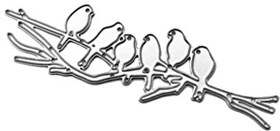 Metall-Stanzformen mit Vögeln auf Ast, Scrapbooking, Album, Stempel, Papierkarte