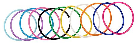 VICASKY 10 Stück Silikon Armbänder Gelee Armbänder Farbige Armbänder Gummi Armbänder Silikon Armbänder