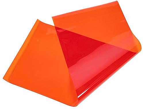 Veemoon Stroboskop-lichtfilter Foliensatz Filter Für Blitzlicht Absorbiert Verschiedene Lichtwellenlängen 40 X 100 cm Orange