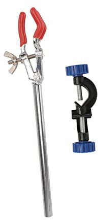 Gatuida 2 Pezzi Morsetto Per Beuta Morsetto Per Supporto Da Laboratorio Morsetto Per Beuta Morsetto Per Fissaggio Provetta Materiale in Lega Di Zinco Per Luso