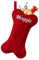 Weihnachtsstrumpf Hunde mit Namen Weihnachtsdeko Christmas Stockings Groß Gestrickt Nikolausstrumpf Geschenktasche für Haustier Personalisierte Xmas Socken Hundeknochen