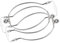Levemolo 2St Lampengestell aus Horn Lampenschirm für Stehlampen Lampenschirme für Tischlampen schwere Halter schreibtischlampen the desk lamp Lampenfuß Stehleuchte Lampenschirmhalter Silver