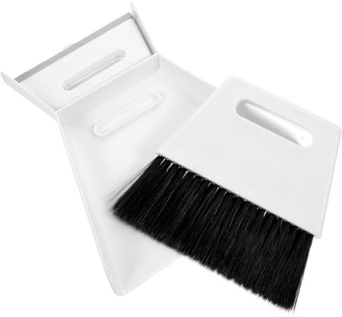 Cabilock Desktop Cleaning Brush Set for Home Use Broom and Dustpan Set Handheld Dustpan Broom and for Keyboard Cleaning