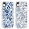 Phoona 2 packs Phone Case for iPhone XR 6,1'', Cute Clear Transparent Cover with Flower Pattern Aesthetics Design, Soft Shockproof Protective Bumper Slim Funda for Women Girls