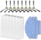 (17 Pezzi) M210 Ricambi Compatibili con Robot Aspirapolvere Lefant M210B, M213S, M210S, M210, M213, OKP Life K2, K3, K3A, K4, K5, 6 Filtri, 8 Spazzole Laterali, 3 Panni per Mocio, Kit di Accessori