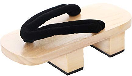 Kawaii-Story K-G-20-1 Schwarz Helles Holz Japan Geta Unisex Sandale mit Tabi Socken Kimono Geisha Kendo Samurai (schwarz, EU Schuhgrößensystem, Erwachsene, Herren, Numerisch, Breit, 40)