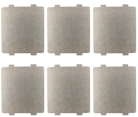 Mica Sheets for Microwave Ovens 6 PCS Microwave waveguide Cover,Universal Mica Guide Plates Sheet,Oven Repairing Part for All or Other Home Accessories,Guards Component(Size:6)