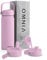 OMNIA Vacuum Insulated Stainless Steel Water Bottle, 2 Lids (Straw & Spout) Leakproof, BPA-Free, Reusable Flask, Hot & Cold Thermos for Sports, Gym, Travel, Outdoors (540ML, Soft Pink)