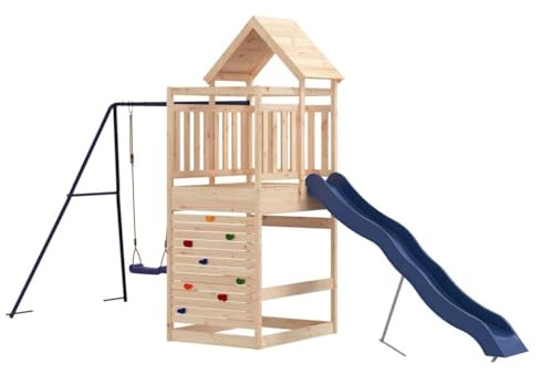 Generico Set da Gioco da Esterno in Legno Massello di Pino-3156985