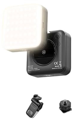 LED Video Light Portable Photography on Camera 2500K-9000K Lighting Cold Shoe for DSLR Camcorder Cold Shoe Mount Light