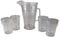 Pint Pitcher Set, 4 Pint Pitcher Jug & 4 x Pint Glasses (CE Marked) Unbreakable Polycarbonate. Washable, Reusable, Dishwasher Safe