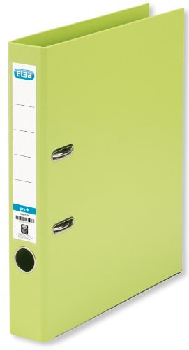 Elba Premium Akten-Ordner A4, smart Pro plus, 5 cm schmal, Kunststoff Ordner, hellgrün, 10 Stück