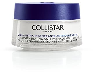 Collistar Crema Ultra-rigenerante Anti-rughe Notte, Concentrata per Viso e Collo con Azione Illuminante, per Pelli Mature, 50 ml