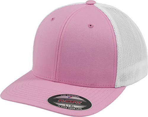 Flexfit Unisex Mesh Trucker 2-tone mützen, pink/wht, L-XL EU