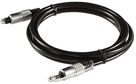 POPPSTAR Premium - Toslink ottico su cavo Mini per la trasmissione audio digitale/Mini cavo stereo 3,5 mm su Toslink convenzionale/Lunghezza: 5m