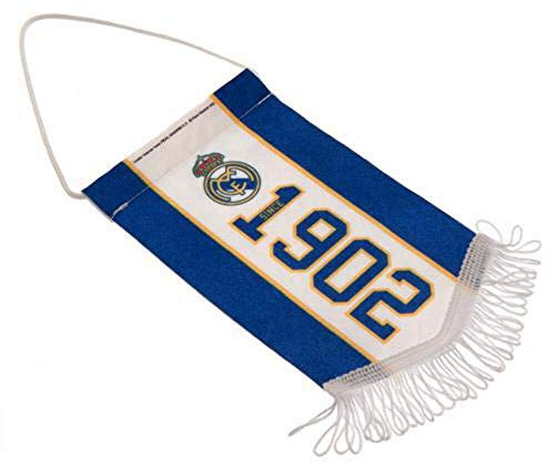 Real Madrid Team Mini Pennant Football Rugby Club Crest Badge Flag Car Mirror Hanging