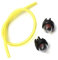 HURI 2x Vergaser Primer Zündkapsel Pumpe Benzinpumpe passend für Dolmar PS32 PS35 PS330 PS340 PS341 PS350 PS410 PS411 Motorsäge und Benzinschlauch