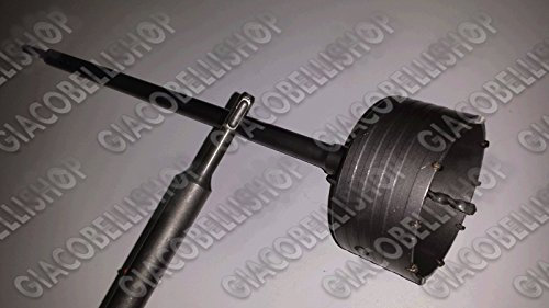 FRESA CAROTATRICE DA 120MM + ASTA SDS PLUS DA 80CM VEDI TUTTO!!!!!!!!!!!