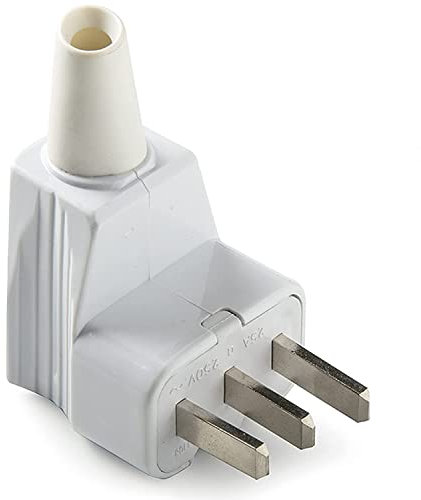 CABLEPELADO Enchufe TT | Clavija TT | 25A 2P+T 250V | Potencia máxima: 6000W | IP20 | Apto para hornos y placas vitrocerámicas | Blanco