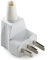 CABLEPELADO Enchufe TT | Clavija TT | 25A 2P+T 250V | Potencia máxima: 6000W | IP20 | Apto para hornos y placas vitrocerámicas | Blanco