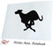 JINTORA - Autoaufkleber Tuning - Auto Aufkleber - Windhund - 148x99 mm - Auto Aufkleber - Bus - Fenster - Heckscheibe - Camper - wetterfest Outdoor Sticker Auto Deko LKW Tuning Selbstklebend - schwarz