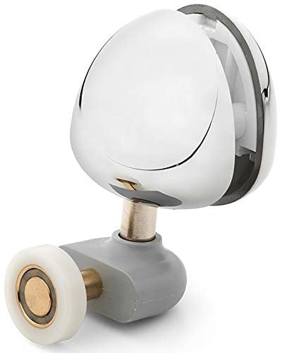 1 x NOV2 Chrome Finish ShowerPart Shower Hanger/Roller/Runner Wheel Diameter 21.8mm Wheel Thickness 5.8mm Shower Door Replacement Parts. Adjustable Height Shower Door Runners