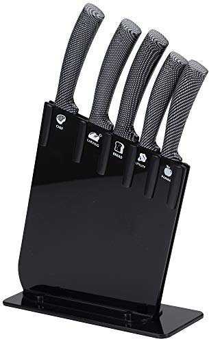 Set 6pc cuchillos JARAMA GT tacoma negra acero inoxidable