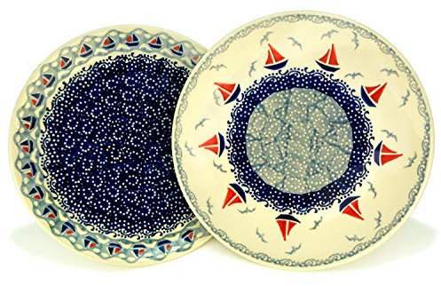 Bunzlauer Teller-Set 21,5 cm (Dekore AHOI Kombi)
