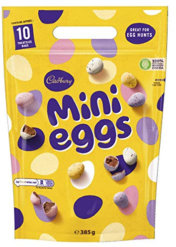 Cadbury Mini Eggs Large Easter Chocolate Bag, 385g