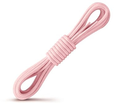 Laceter Lacets Ronds Cirés Fins 2,4mm pour Chaussures de Ville - Lacet Idéal pour Derbies, Richelieu, Bottines Cuir, Mocassins - Style Habillé Élégant et Résistant - Rose, 75 cm