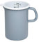 Riess, 0338-065, medida de cocina 9, Classic – Pure Grey, 10 cm de diámetro, altura 14,8 cm, contenido 1 litro, 0,447 kg, esmalte, gris claro, inducción
