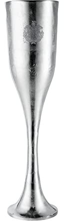 Champagnerkühler auf Standfuß, Weinkühler Sektkühler Flaschenkühler Getränkekühler, Aluminium Metall Silber Party - Kühler für Sekt, Wein und Champagner - XXL 90 cm