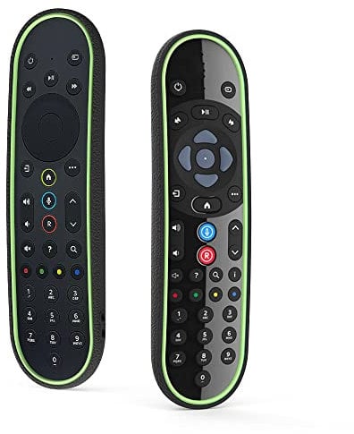 MOSHOU Anti-Rutsch Schutzhülle Kompatibel mit 2020 Newest Sky Q Fernbedienung EC201 / EC202, Silikon Schutz, Guter Grip, Stoßfeste Abdeckung mit Anti-Lost Handschlaufe (Schwarz Grün)