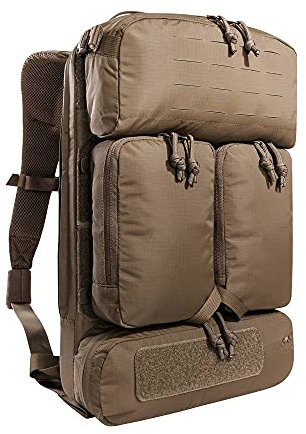 Tasmanian Tiger TT Modular Gunners Pack 14L - Leichter, taktischer Militär-Rucksack anbringbar am Plattenträger, Molle-Kompatibel mit abnehmbaren Pouches und Magazin-Taschen, Coyote Brown