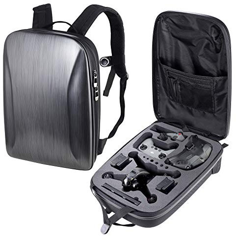 PONYRC Tragbare Hartschale für DJI FPV Combo Drohne, wasserdichte stoßfeste Rucksacktasche für DJI FPV Racing Drohne, Goggles V2, Remote Controller 2, Motion Controller, Batterie & Zubehör