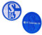 FC Schalke 04 Aufkleber Lentikular 1 - Logo & Schriftzug - blau S04 Autoaufkleber mit Wechselbild - Plus Lesezeichen I Love Gelsenkirchen
