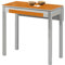 ASTIMESA ala caída Mesa de Cocina, Metal, Naranja, 80x40cm-extendida 80x60 cms