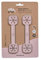 Set 2 Porte-bavoir en silicone rose