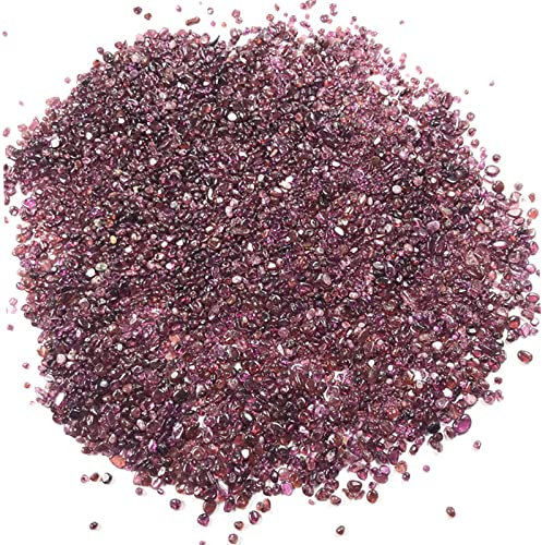 100 g de grenat rouge cristal de quartz poli, gravier de roche, pierres concassées, spécimen minéraux