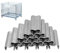 Eyccier 600pcs/Set Typ M Nägelringzellen Schwein Ring verzinkte Stahlnägel, Multifunktionskäfigklemme Schweinerzzüge 600pcs 600pcs