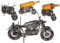 Metall-Flaschenhalter, Motorrad IV, 30 x 17,5 cm, Silber