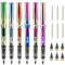 RAFIYU Ewiger Bleistift Set,6 Stück Metall Tintenlose Bleistifte mit Radiergummi, Magic Pencil mit 6 Stück Wechselkopfm, Unendlicher Bleistift für Kinder Studenten Erwachsene Künstler Maler