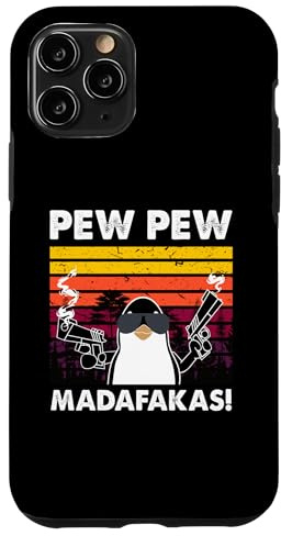 Pew Pew Madafakas Pinguin Handyhülle Hülle für iPhone 11 Pro