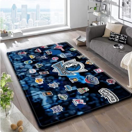 NBA Basketball Teppiche, Teppiche für Wohnzimmer Schlafzimmer Fußmatte Fußabtreter 140 * 200cm